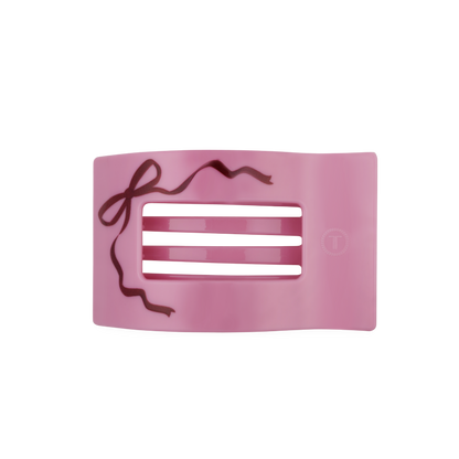 Just Add a Bow | Medium | Flat Rectangle Hair Clip