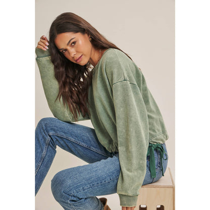 Soft Faded Mineral Wash Sweatshirt