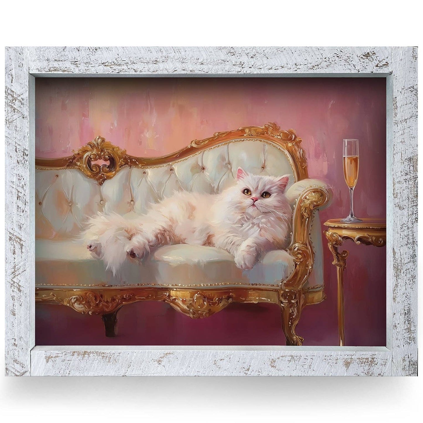 Princess & Prosecco Wood Framed Wall Art