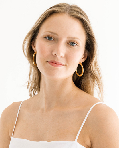 Textured Classic Hoops