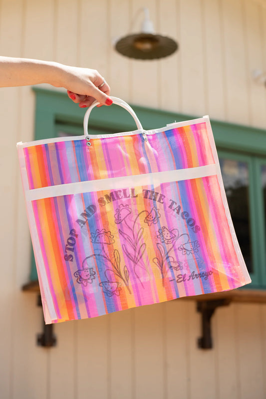Mesh Market Tote - Smell The Tacos